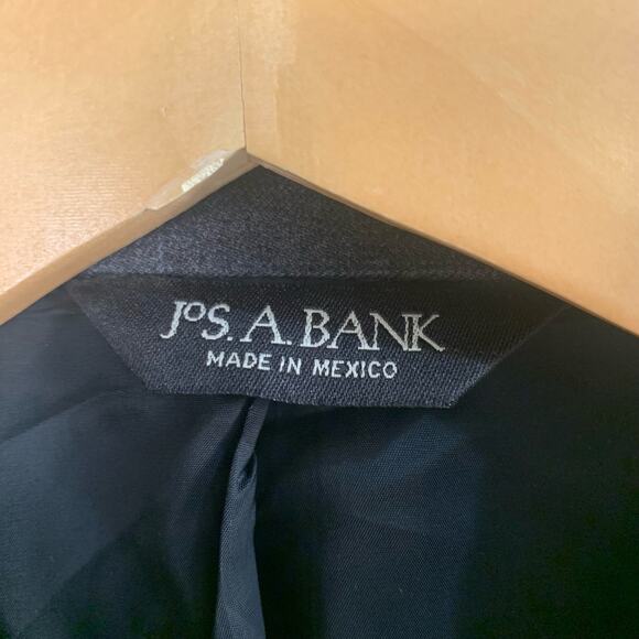 Jos. A. Bank Size 40L Men's Tailored Fit Sport Coat Blazer Jacket Gray Plaid - Picture 12 of 13